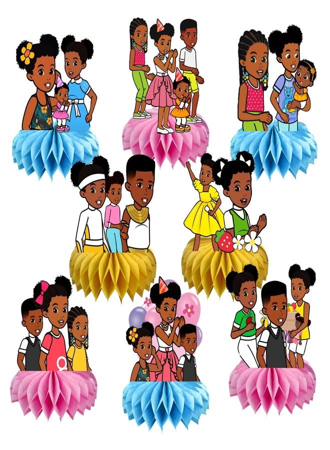 fancigo 8Pcs Gracies Table Centerpiece Birthday Party Supplies Double Side Table Decorations for Kids Party Decorations - Image 1